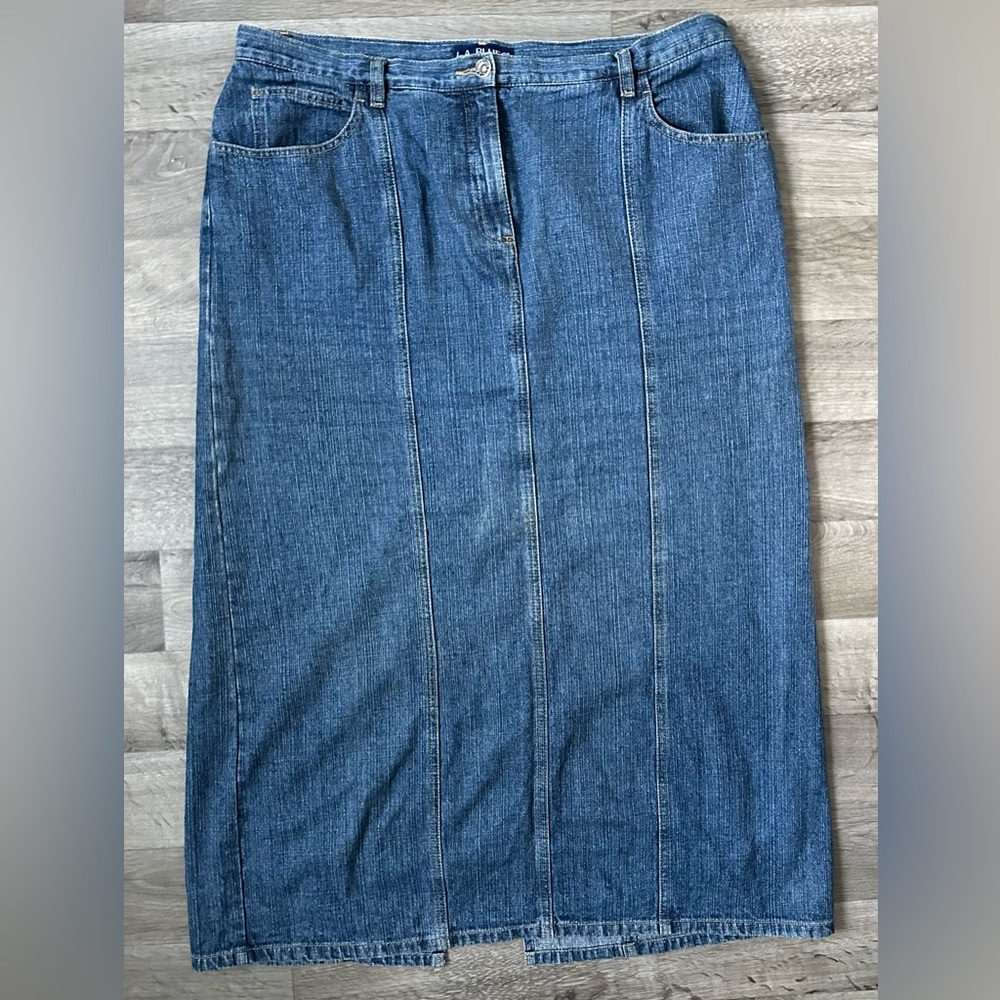 Denim Maxi Skirt